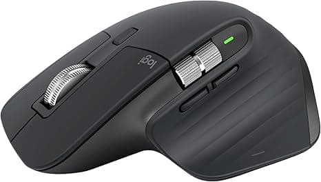 Logitech MX Master 3S Wireless Mouse Standard Edition with Logi Bolt USB Receiver, Ultra-Fast Scrolling, Ergo, 8K DPI, Track on Glass, Quiet Clicks, USB-C, Bluetooth, Windows, Linux, Chrome - Graphite