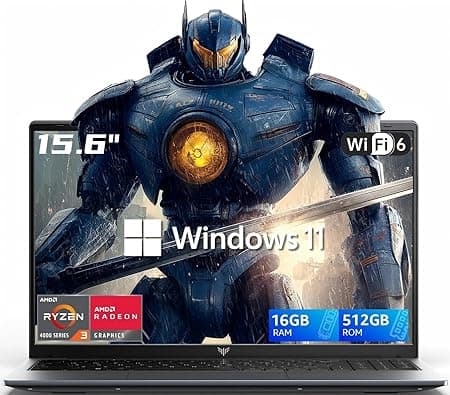 2026 AMD Laptop, 15.6 Inch FHD IPS Display, AMD Ryzen 3 4300U 16GB DDR4 RAM, 512GB SSD, Windows 11 Pro, 54.72Wh Battery,WiFi 5,Backlit Keyboard